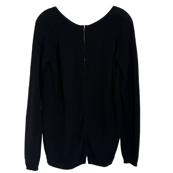 Gerard Darel Cotton Zippered Back Sweater Size M/L (3) - Picture 2 of 7